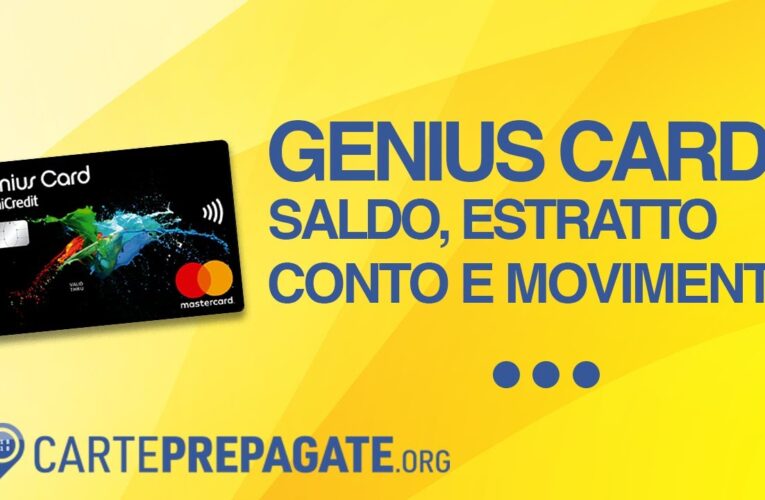 Risparmia e gestisci meglio il tuo denaro con l’Estratto Conto della Unicredit Genius Card!
